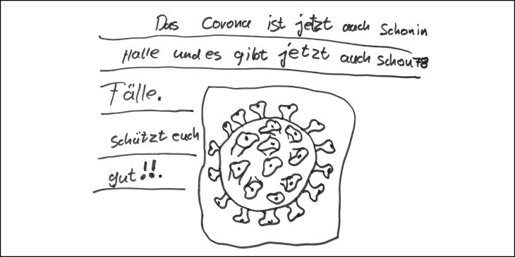 Corona-Virus und Multiple Sklerose - Patienten-Umfrage (extern) - Bild: V. F. Vinzens (10 Jahre) vom 24.03.2020